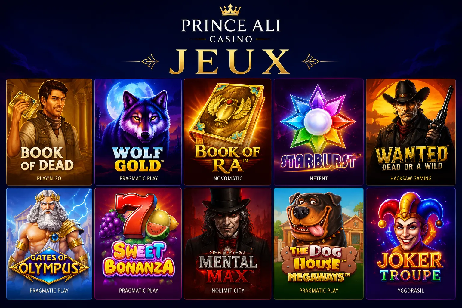 jeux Prince Ali Casino